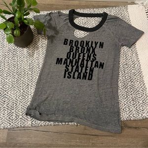 Chaser gray and black t-shirt size small
